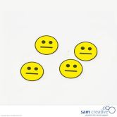 Símbolo magnético Emoticon :-| 30 mm Amarillo 25x.