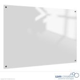 Pizarra de Vidrio Sólida Blanca 90x120 cm