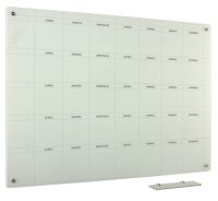 Pizarra de Vidrio 5 Semanas lun-dom 120x240 cm