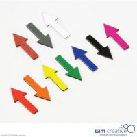 Símbolo magnético Flecha 1,2x3 cm Rojo