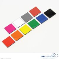 Símbolo magnético Cuadrado 2x2 cm Azul