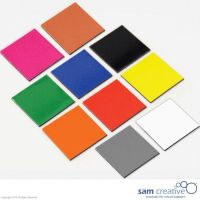 Símbolo magnético Cuadrado 3x3 cm Naranja