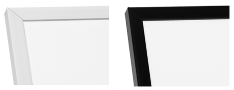 White and black wooden frames White and black wooden frames